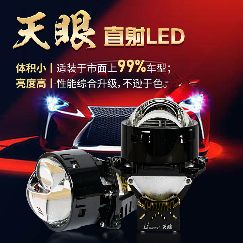 超视界天眼直射LED透镜
